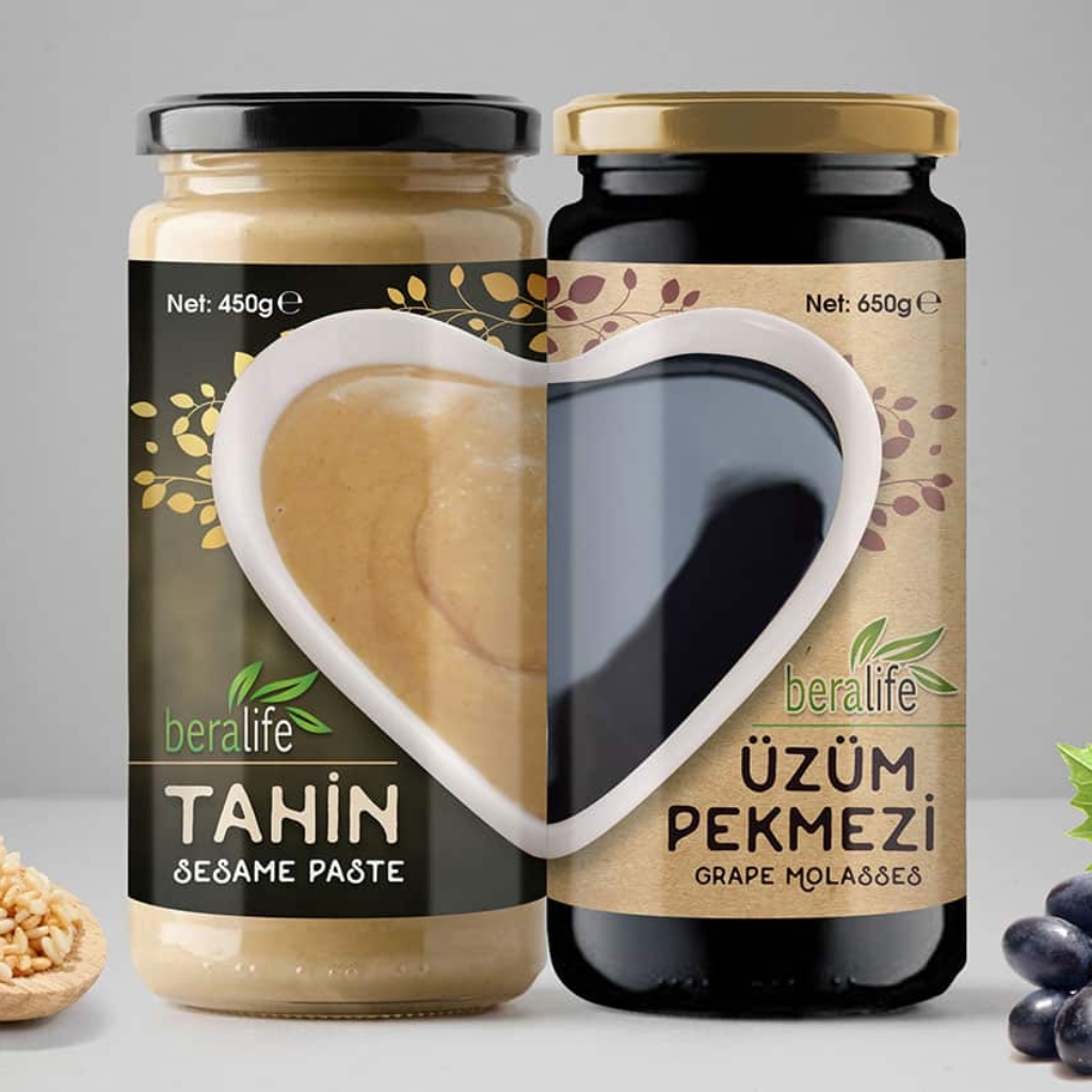 BERALİFE · Tahin ve Pekmez Ambalaj Tasarımı