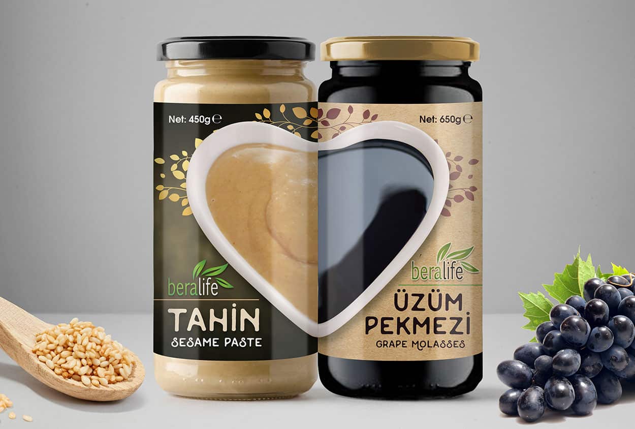 BERALİFE · Tahin ve Pekmez Ambalaj Tasarımı
