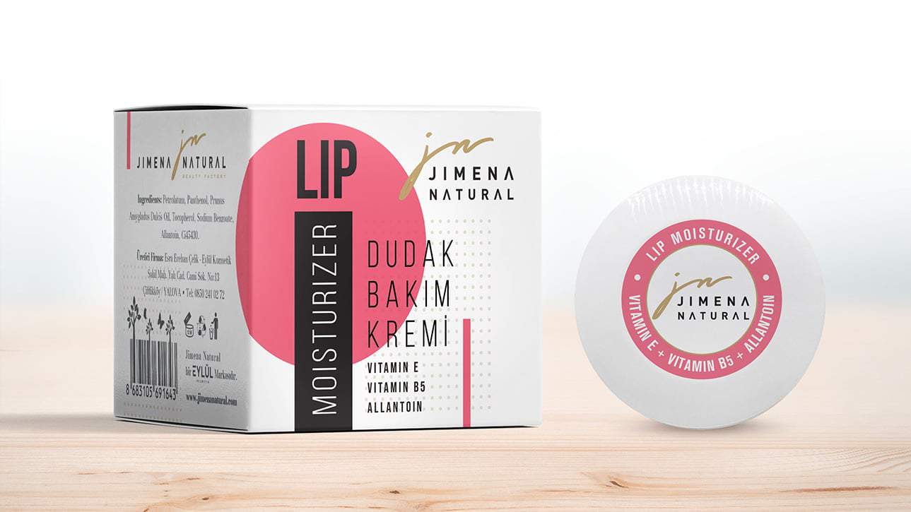 JIMENA NATURAL · Balm Ambalaj Tasarımı