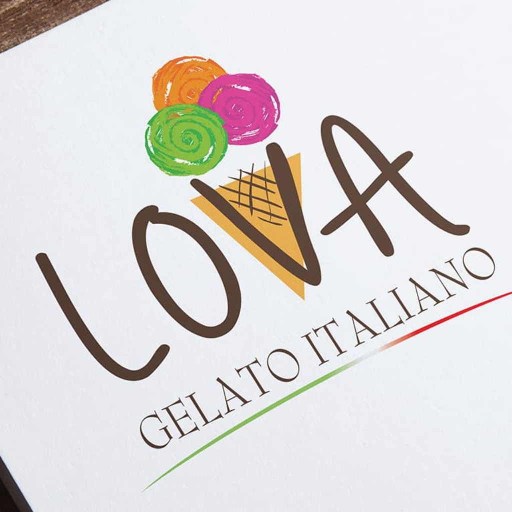 LOVA GELATO · Logo Tasarımı