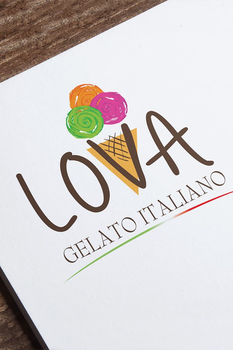 LOVA GELATO · Logo Tasarımı